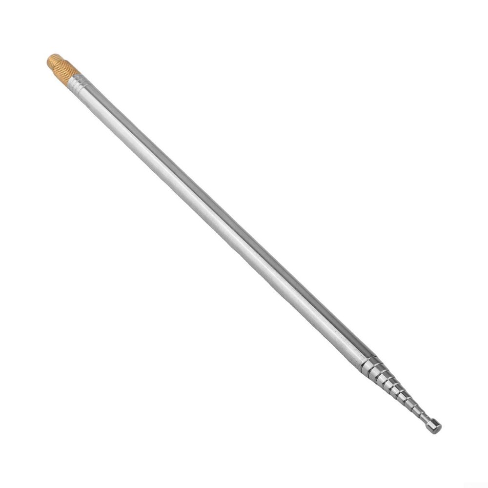 304 Stainless Steel Telescopic Whip Antenna 8.2FT (2.5M) 10-Section Portable Radio Antenna with Interface Screw for PAC12 JPC-7 DIY Shortwave(1PCS)