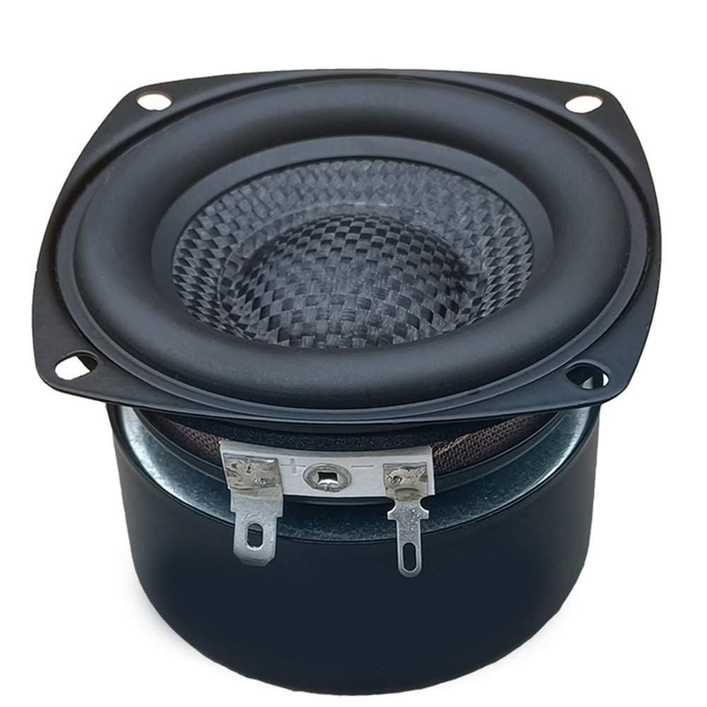 QIEIEI Waterproof 3inch Glass Fiber Cone Woofers Subwoofer HiFi Speakers, Low Frequency Powerful Bass, 4Ohm 25W