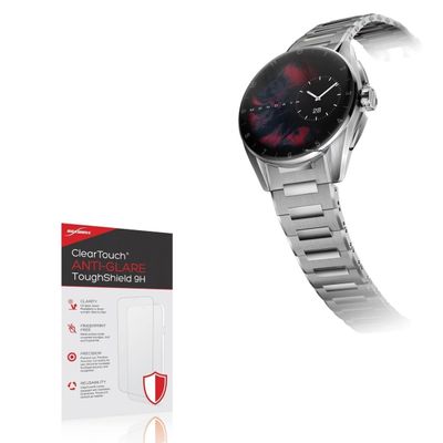 BoxWave Screen Protector Compatible With Tag Heuer Calibre E4 (42 mm) - ClearTouch Anti-Glare ToughShield 9H (2-Pack), Anti-Glare 9H Tough Flexible Film Screen Protector