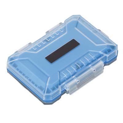 Sanpyl Anti Shock Memory Card Holder Case Organizer for Photographer - Water, Compact Storage for Type AB, Memory Card & SIM (Blue)