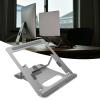 Aoaoy Laptop Stand for Desk, Aluminum Foldable Laptop Riser, Ergonominc Height Adjustable Hollow Heat Dissipation Notebook Computer Stand for 1115.6in view 2