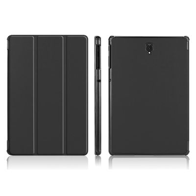 Travel on Tablet Compatible with Samsung Galaxy Tab S4 10.5 Inch T830 / T835 Tablet Case Stand Lightweight Trifold PC Trifold and Automatic Wake, Sleep Protection Tablet (Svart)