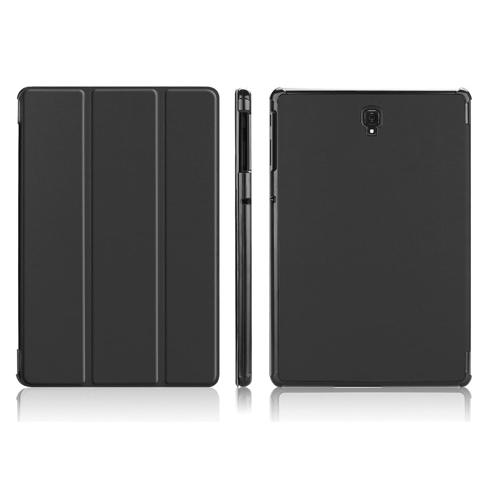 Travel on Tablet Compatible with Samsung Galaxy Tab S4 10.5 Inch T830 / T835 Tablet Case Stand Lightweight Trifold PC Trifold and Automatic Wake, Sleep Protection Tablet (Svart)