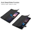 Travel on Tablet Compatible with Samsung Galaxy Tab S4 10.5 Inch T830 / T835 Tablet Case Stand Lightweight Trifold PC Trifold and Automatic Wake, Sleep Protection Tablet (Svart) view 3