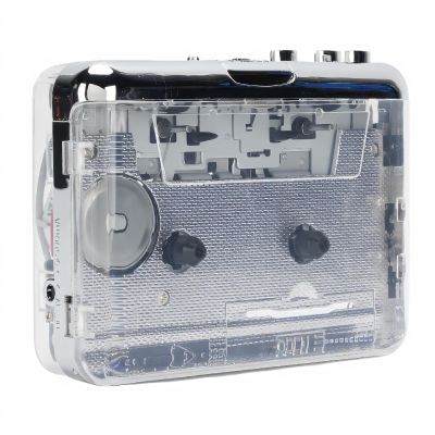 GOWENIC Cassette Tape to MP3 CD Converter Via USB, Portable USB Cassette Tape Player Capture MP3 Audio Music, Portable Cassette Recorder Player with Speaker and Headphone