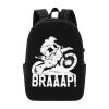 AMZWZSH Enduro Motocross Dirt Bike Braaap Travel Laptop Backpack Bag with USB Charging Port 17 Inch Computer Business Backpacks for Women Men Work College Gift,Casual Daypack,Black view 2