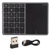 Vvikizy 2.4G Wireless Numeric Keypad, 22 Keys Portable Number Pad Laptop Keypad Type C Keypad with Touch Screen for Laptop PC OS X Plug Play (Gray) view 1