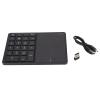 Vvikizy Wireless Numeric Keypad, 22 Keys Large Touchpad Keypad BT 2.4G Dual Mode Keypad Portable Number Pad for iOS OS X with Type C Interface (Black) view 1