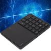 Vvikizy Wireless Numeric Keypad, 22 Keys Large Touchpad Keypad BT 2.4G Dual Mode Keypad Portable Number Pad for iOS OS X with Type C Interface (Black) view 3