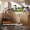 Aaeiirey Car Headrest Tablet Holder [Dual-Clamp Stability][360 Adjustable] Back Seat iPad Mount for Kids Road Trip, Compatible with 4.516.5" iPad Pro/Air/Mini, Galaxy Tab, Kindle Fire, Switch view 4