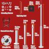 Surveillance Cameras Holder Column White, 2 2.5 3 3.5 4 4.5 5 6 M Metal Surveillance Stand Outdoor, Security Camera Column Stand Kit for Home/Farm/Warehouse/Mall(White A,H-5m (16 2/5 ft)) view 2