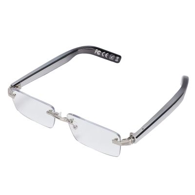 Bewinner AI Smart Glasses, Multi Language Real Time Translation Glasses, Frameless Lenses, Bluetooth 5.3, Open Ear Audio with Mic & Speakers, for Music Calls Travel Business
