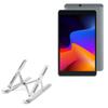 BoxWave Stand and Mount Compatible with Vastking Kingpad SA8 (14.1 in) - Compact QuickSwitch Stand, Portable Multi Angle Viewing Foldable Riser - Metallic Silver view 1