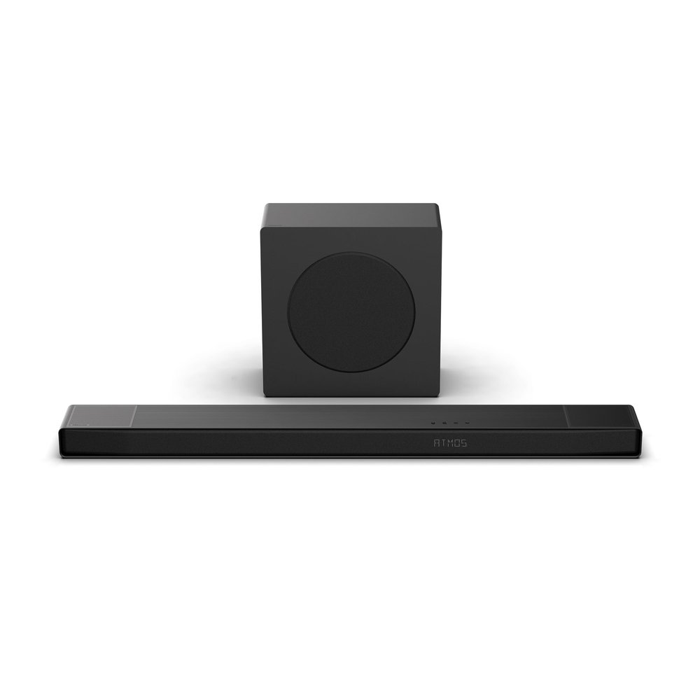 Hisense AX3120Q 3.1.2Ch Sound Bar with Wireless Subwoofer, Dolby Atmos, DTS:X, Bluetooth 5.3, Roku TV Ready, HDMI/AUX/ARC/Optical/USB, EzPlay 3.0, 7 EQ Modes, Hi Concerto, Black