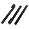 Healifty Ergonomic Aluminum Laptop Riser Stand Folding Holder for Desk Slip Stable Notebook Support Portable Computer Stand to Posture and Visual Angle Black view 1