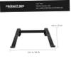 Healifty Ergonomic Aluminum Laptop Riser Stand Folding Holder for Desk Slip Stable Notebook Support Portable Computer Stand to Posture and Visual Angle Black view 2