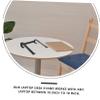 Healifty Ergonomic Aluminum Laptop Riser Stand Folding Holder for Desk Slip Stable Notebook Support Portable Computer Stand to Posture and Visual Angle Black view 3