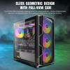 Antec AX1000 ARGB, 4 x 140mm ARGB PWM Fans Included, Fan Controller, Up to 9 Fans Simultaneously, Type-C 3.2, Full-View Tempered Glass Side Panel, 360mm Radiator Support, Mid-Tower ATX PC Case view 2