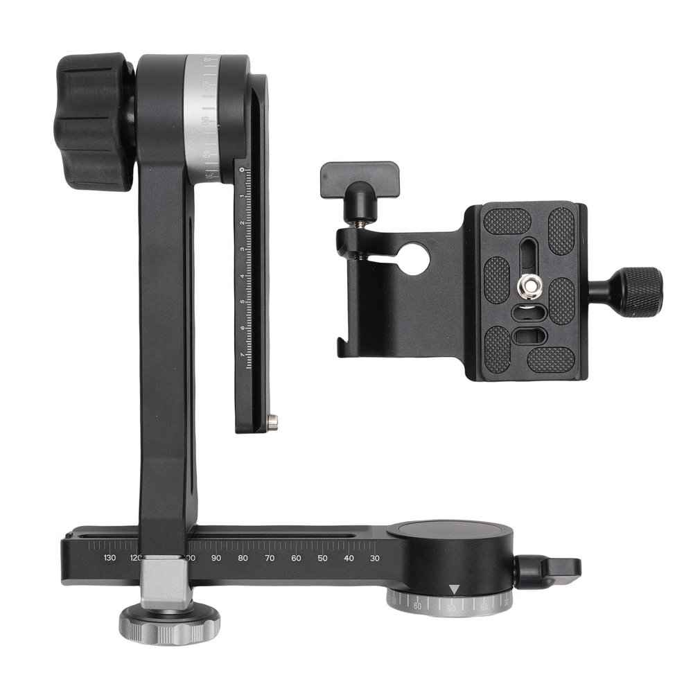Akozon 360 Rotation Camera Stabilizer Head 3 Axes Horizontally Adjustable Handheld Stabilizer Applicable Panoramic Photography