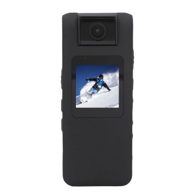 Zopsc 1080P Body Worn Camera with 1.3" LCD Screen - 180 Rotatable Lens Wearable Camcorder - Night Vision & Motion Detection for Security Outdoor Recording