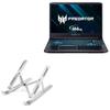 BoxWave Stand and Mount Compatible with Acer Predator 300 (2019) - Compact QuickSwitch Stand, Portable Multi Angle Viewing Foldable Riser - Metallic Silver view 1