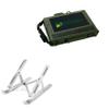 BoxWave Stand and Mount Compatible with MilDef DT13 - Compact QuickSwitch Stand, Portable Multi Angle Viewing Foldable Riser - Metallic Silver view 1