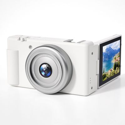 Depisuta 5K Digital Camera for Photography, Autofocus 80MP 18X Zoom Mirrorless Camera with 2.8 Inch 270Flip Screen and LED Flash Compact Travel Vlog for Teens Beginners (White)