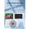 Depisuta 5K Digital Camera for Photography, Autofocus 80MP 18X Zoom Mirrorless Camera with 2.8 Inch 270Flip Screen and LED Flash Compact Travel Vlog for Teens Beginners (White) view 2
