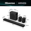 Hisense AX5140Q 5.1.4ch Home Theater Soundbar with Wireless Subwoofer and Rear Surround Speakers,Up-Firing Speakers,Dolby Atmos,DTS:X,Bluetooth 5.3,HDMI eARC,App Control & Remote Control,7 EQ Modes view 2