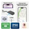 Wallet Tracker Card, Rechargable, Works with Apple Find My, iPhone (iOS Only), Bluetooth Item Locator for Luggage, Bags, Passport, IP68 Waterproof (1 Pack) view 3