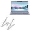 BoxWave Stand and Mount Compatible with ASUS ZenBook S13 UX392FN - Compact QuickSwitch Stand, Portable Multi Angle Viewing Foldable Riser - Metallic Silver view 1