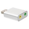 Balacoo Aluminum USB Audio Adapter Channel External Sound Card with Headphone and Microphone Jack No Driver Needed Compact Lightweight Design for Laptop Gaming and Streaming view 1
