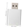 Balacoo Aluminum USB Audio Adapter Channel External Sound Card with Headphone and Microphone Jack No Driver Needed Compact Lightweight Design for Laptop Gaming and Streaming view 3