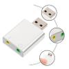 Balacoo Aluminum USB Audio Adapter Channel External Sound Card with Headphone and Microphone Jack No Driver Needed Compact Lightweight Design for Laptop Gaming and Streaming view 4