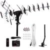 Five Star Outdoor Digital Amplified HDTV Antenna - up to 200 Mile Long Range,Directional 360 Degree Rotation,HD 4K 1080P FM, Supports 5 TVs Plus Installation Kit and Mounting Pole (Renewed) view 1