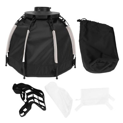 Akozon 9.44x11.41in Octagonal Softbox for Bowens Mount COB Fill Light Soft Box Grid Photography