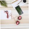 VOSAREA Wired Earhook Headset with Clip Design Noise Reducing Bass Earphones for Phone Computer Tv DVD Durable Cable and Comfortable Ear Pads Red view 2