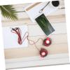 balacoo Clip Earhook Stereo Headphones Red Wired Earbuds with Durable Cable for Computer DVD Compatible Sporty Use view 2