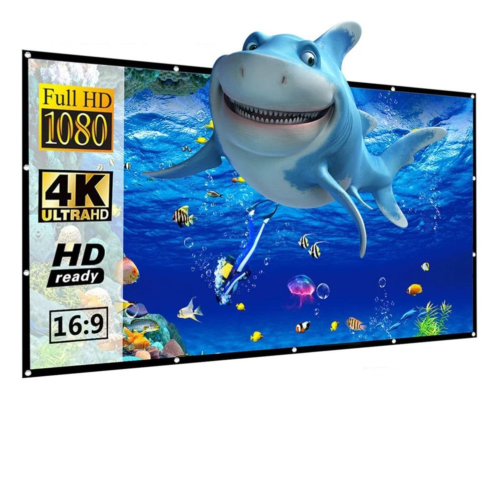 300 Inch Large Projector Screen, Portable Foldable Outdoor Projection Movie Screen for Movie Night, Concert, Party
