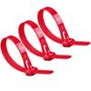 Adjustable Cable Straps, 50pcs Plastic Cable Ties Heavy Duty Reusable Cable Assorted Sizes(Red,150x4.8mm) view 1