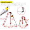INTBUYING Confined Space Tripod Kit, 1800 lbs Winch Steel Rescue Tripod Hoist, Confined Space Rescue Tripod with 99ft Steel Wire Rope Length and 32.8' Fall Protection view 2