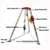INTBUYING Confined Space Tripod Kit, 1800 lbs Winch Steel Rescue Tripod Hoist, Confined Space Rescue Tripod with 99ft Steel Wire Rope Length and 32.8' Fall Protection view 4
