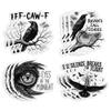 12 PCS Gothic Raven Stickers Pack, F Caw F Sticker, Eyes of The Midnight Sticker - Waterproof Vinyl Decals with Dark Art Quotes for Journals, Laptops, Water Bottles  Alternative Gothic Aesthetic view 1
