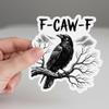 12 PCS Gothic Raven Stickers Pack, F Caw F Sticker, Eyes of The Midnight Sticker - Waterproof Vinyl Decals with Dark Art Quotes for Journals, Laptops, Water Bottles  Alternative Gothic Aesthetic view 3