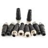 SZRMCC M12 4 Pin Male Female Wire Connector M12 A Code Field Assembly Wireable 12mm Sensor Aviation Connector Industrial Waterproof Plugs Socket 250V 4A (Male+Female, 5Pin Straight 5pcs) view 4