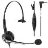 Wantek Mono 2.5mm Telephone Headset with Noise Canceling Mic, Volume Control & Ultra Comfort - Single Ear Design for Panasonic, Cisco, Gigaset, Vtech, AT&T & More Cordless Landline Office Phones view 1