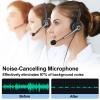 Wantek Mono 2.5mm Telephone Headset with Noise Canceling Mic, Volume Control & Ultra Comfort - Single Ear Design for Panasonic, Cisco, Gigaset, Vtech, AT&T & More Cordless Landline Office Phones view 2
