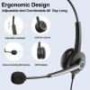 Wantek Mono 2.5mm Telephone Headset with Noise Canceling Mic, Volume Control & Ultra Comfort - Single Ear Design for Panasonic, Cisco, Gigaset, Vtech, AT&T & More Cordless Landline Office Phones view 3