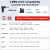 Wantek Mono 2.5mm Telephone Headset with Noise Canceling Mic, Volume Control & Ultra Comfort - Single Ear Design for Panasonic, Cisco, Gigaset, Vtech, AT&T & More Cordless Landline Office Phones view 4