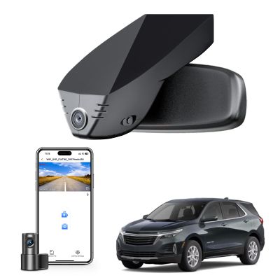 mangoal Front 4K and Rear 1080P Dash Cam Custom for Chevy 3th Gen Equinox 2018-2024(Model A), Model A & Model B Have Same Models Years but Vehicle Sensor Cover are Different,WiFi, App, 128GB, GPS